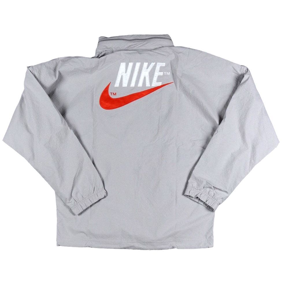 Nike Jacket Mens‎ Small Grey Beige Woven Mesh Lined Zip Hooded DM5285 012 Beige